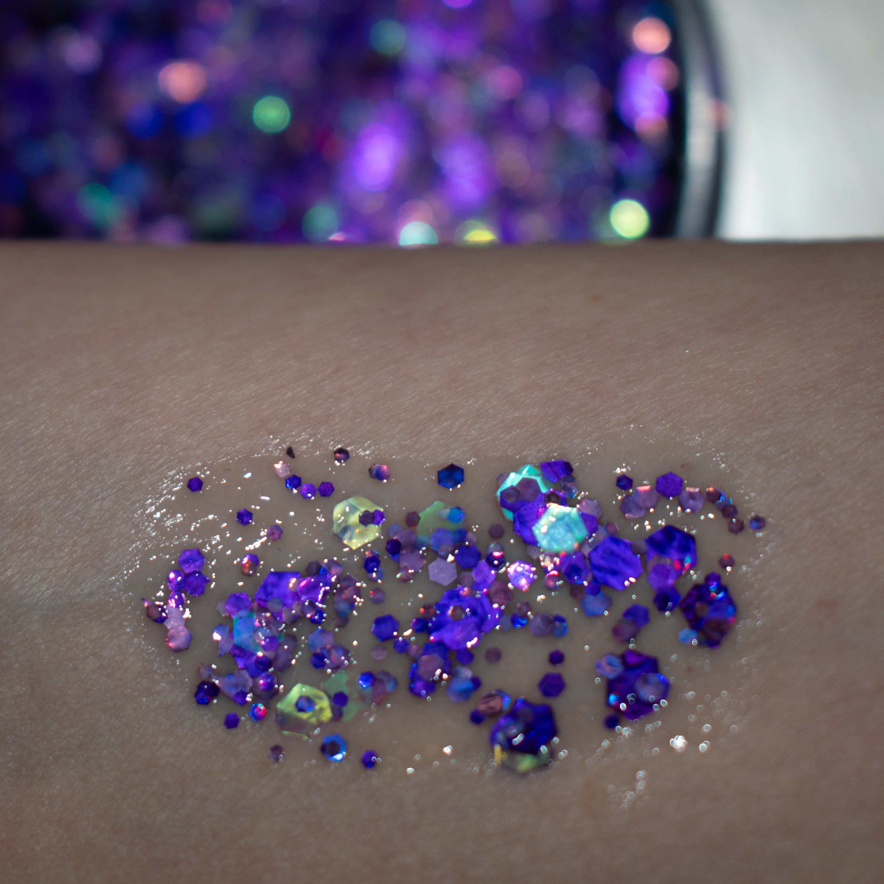 Purple Mirror Mirror Glitter Swatch